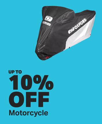 Up to 10% off motorcycle