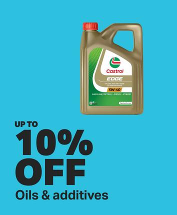 Up to 10% off oils and additives