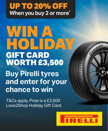 Up to 15% off two or more Pirelli tyres (win a holiday) Use code 'NEWTYRES'