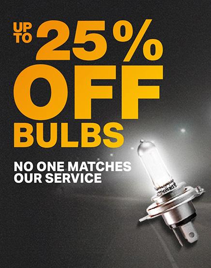 Up to 25% off bulbs