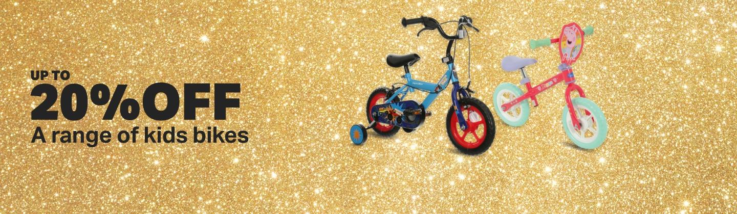 Up to 20% off a range of kids bikes