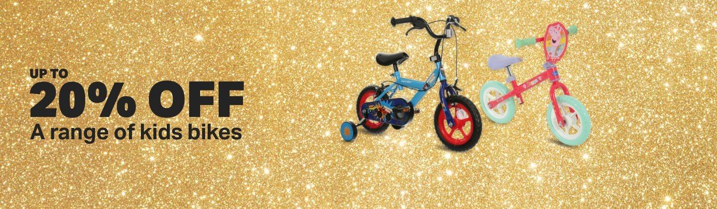 Up to 20% off a range of kids bikes