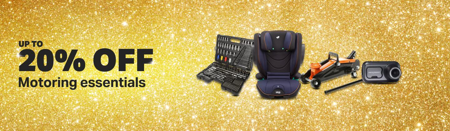 Up to 20% off Motoring Essentials
