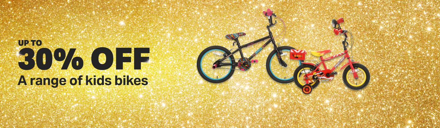 Up to 30% off a range of kids bikes