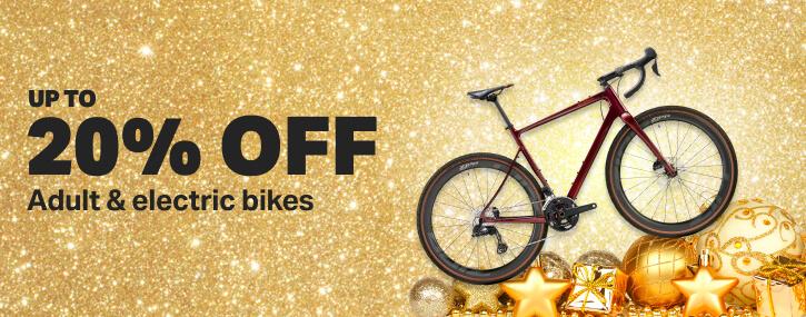 Up to 20% off Adult & Electric Bikes