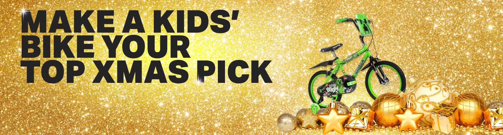 Make a kids' bike your top xmas pick