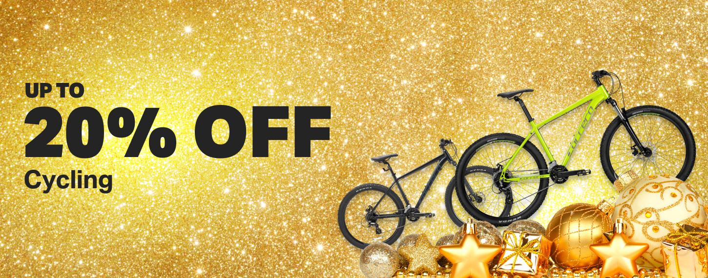 Up to 20% off Cycling