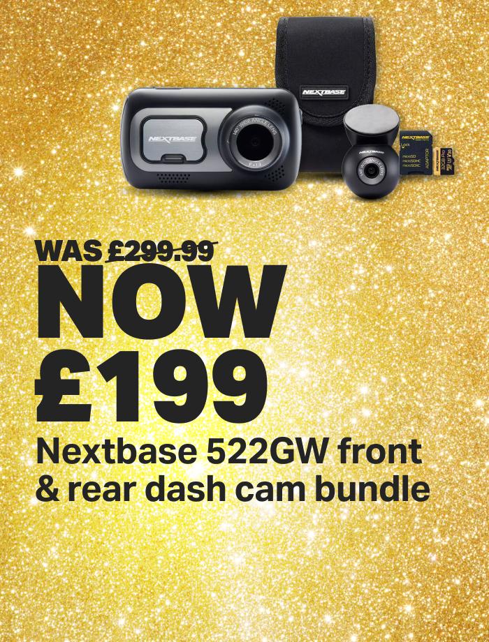 Nextbase 522GW front & rear dash cam bundle WAS £299.99 NOW £199 