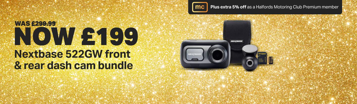 Nextbase 522GW front & rear dash cam bundle