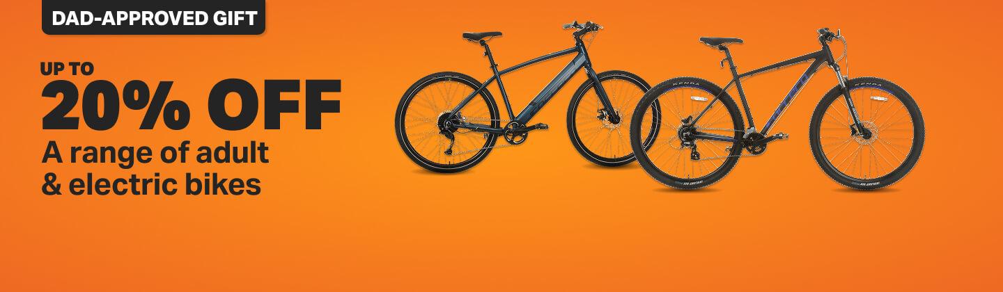 Up to 20% off a range of cycling