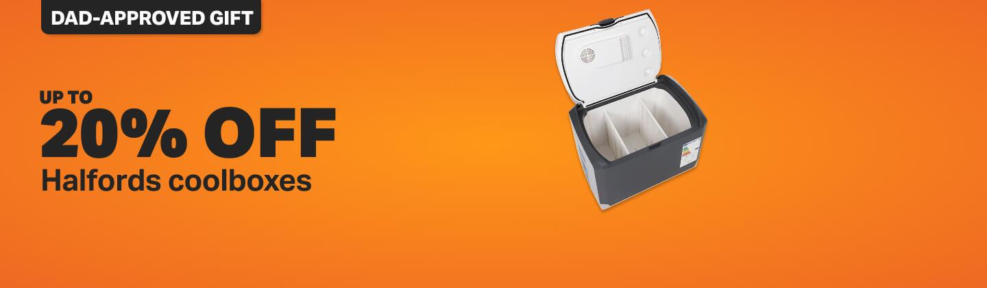 Up to 20% off Halfords coolboxes 