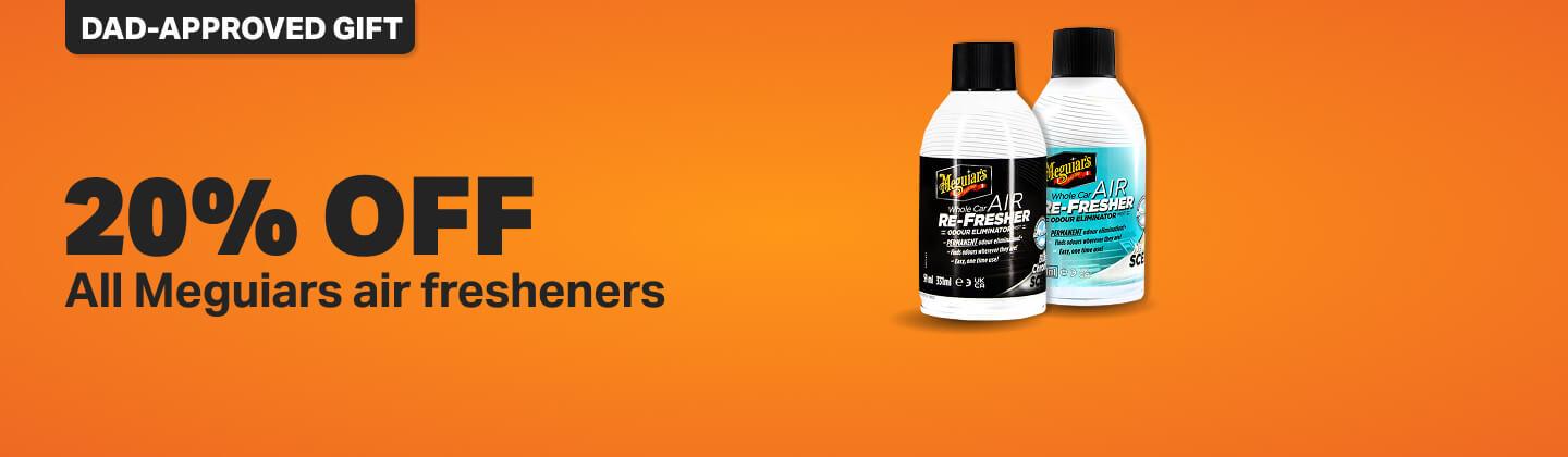 20% off all Meguiars air fresheners 