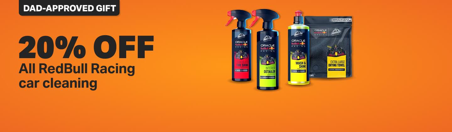 20% off all RedBull Racing car cleaning 