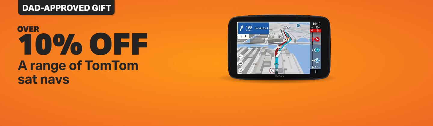 Over 10% OFF a range of TomTom sat navs 