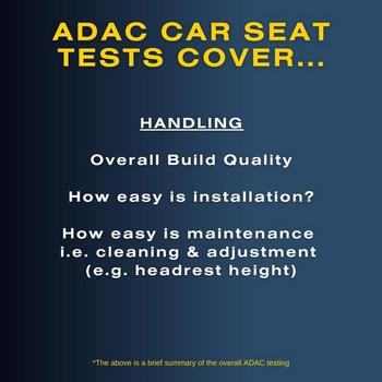 ADAC car seat tests cover handling image