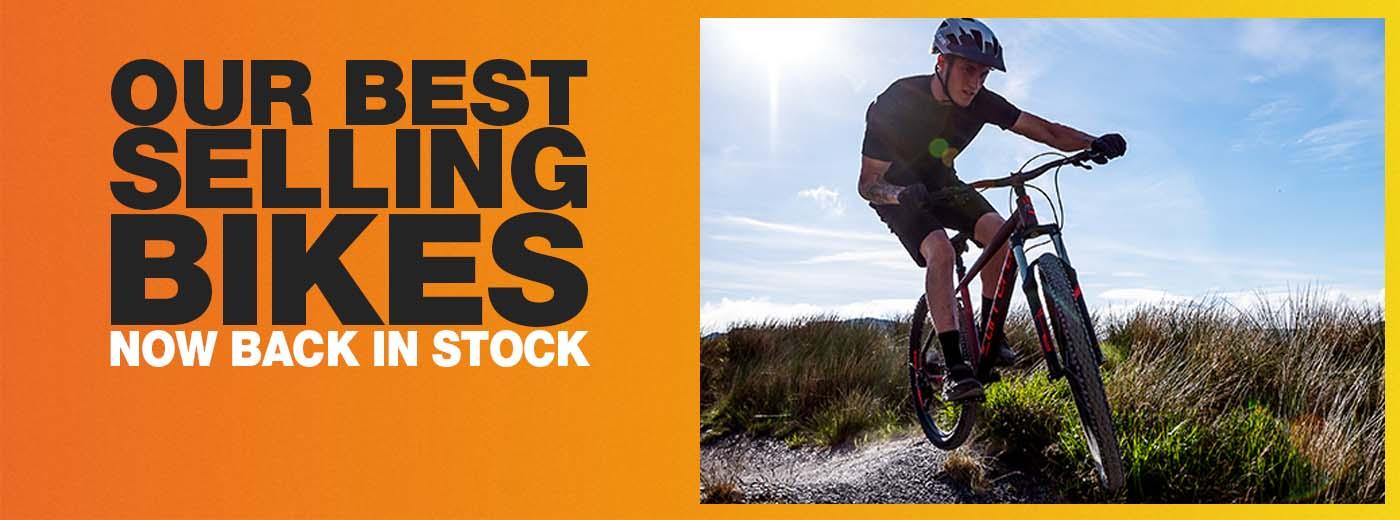 our best selling bikes now back in stock