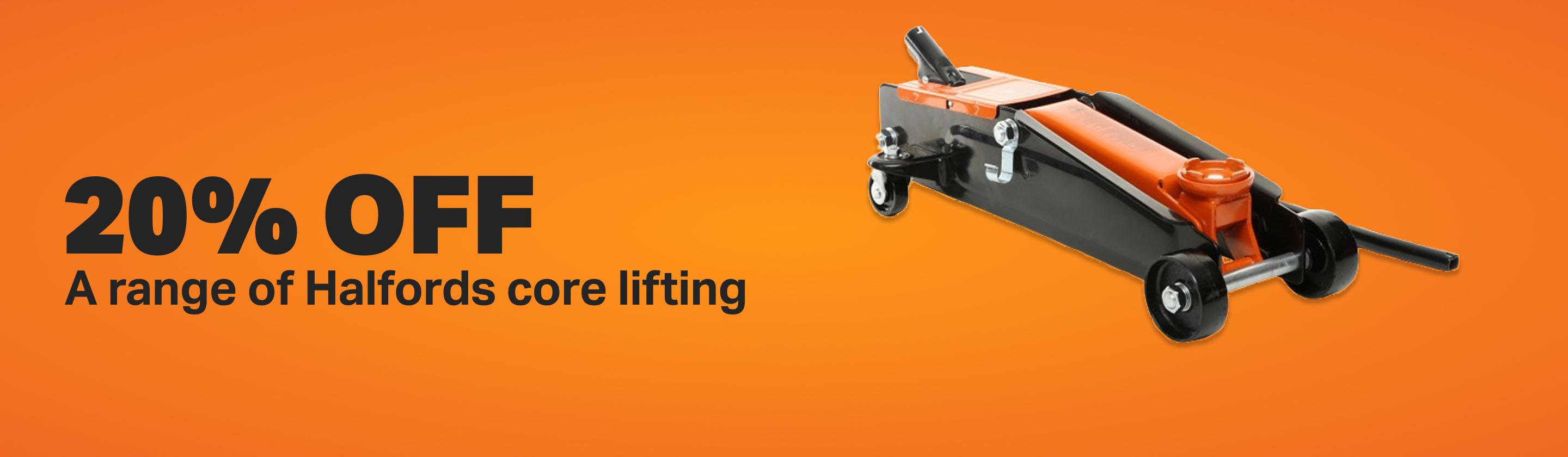 Up to 30% off a range of Halfords Advanced lifting