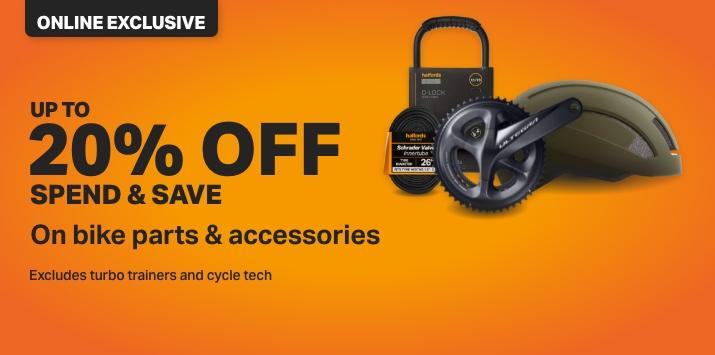 Spend & save on bike parts & accessories*
