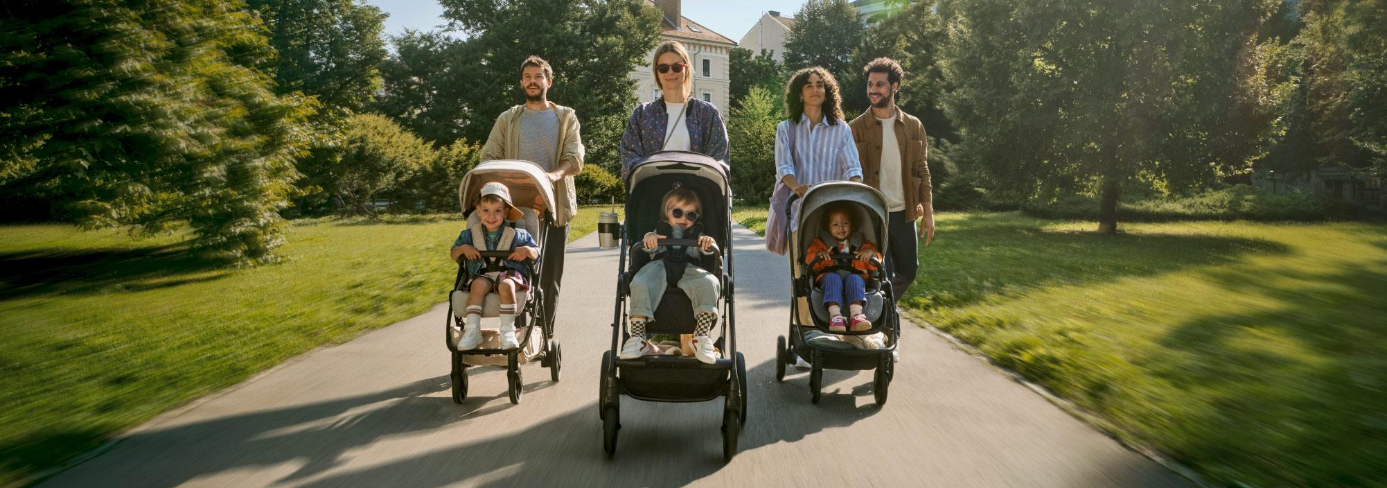 Nuna x BMW complete collection banner showcasing all premium baby products