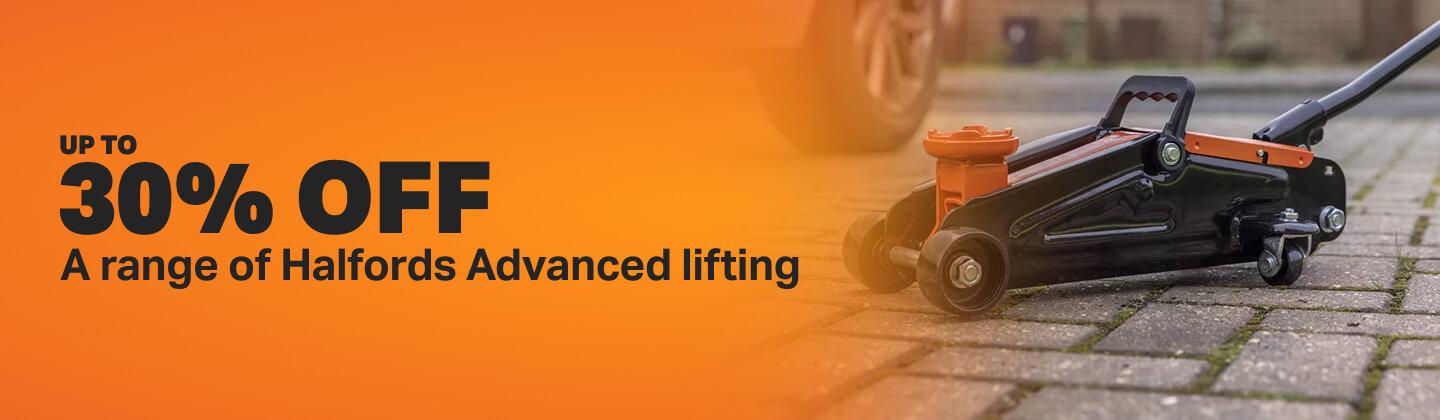 Up to 30% off a range of Halfords Advanced lifting
