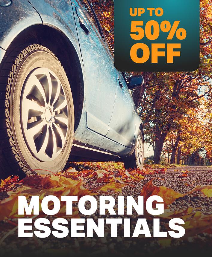 Up to 20% off a range of motoring essentials 