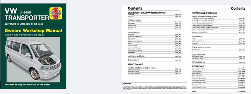 Haynes Manual: VW T5 