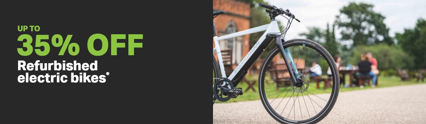 Up to 35% off refurb e-bikes