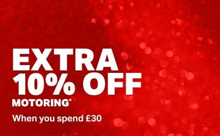 EXTRA 10% OFF MOTORING When you spend £30+ Use code: DEAL10 in basket. *Exclusions Apply