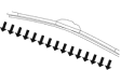 Flat wiper blade