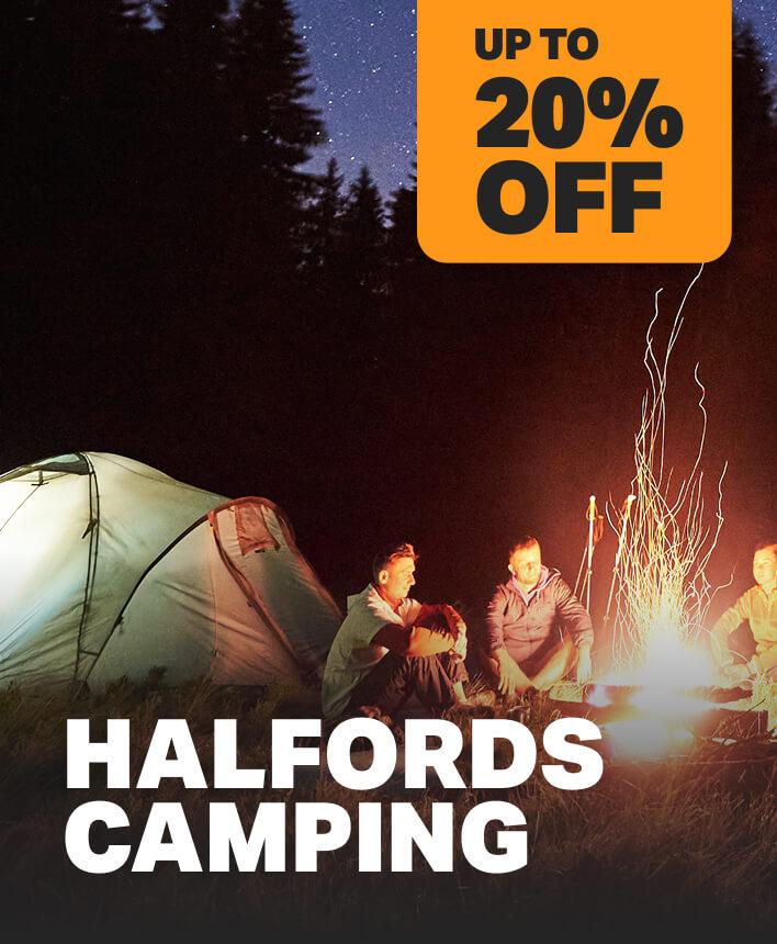 Up to 20% off a range of Halfords camping