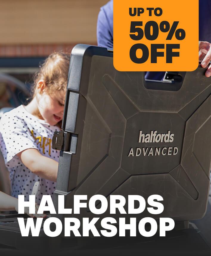 Up to 50% off a range of Halfords workshop 