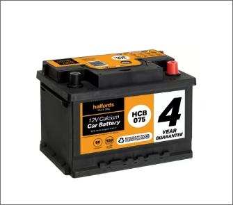 Halfords HB063 Lead Acid 12V Car Battery 3 Year Guarantee
