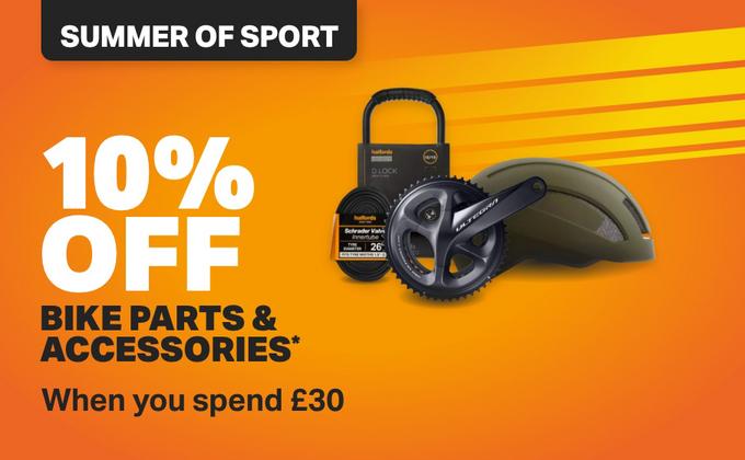 10% off Bike parts & accessories* When you spend £30 Use code: SPORT10