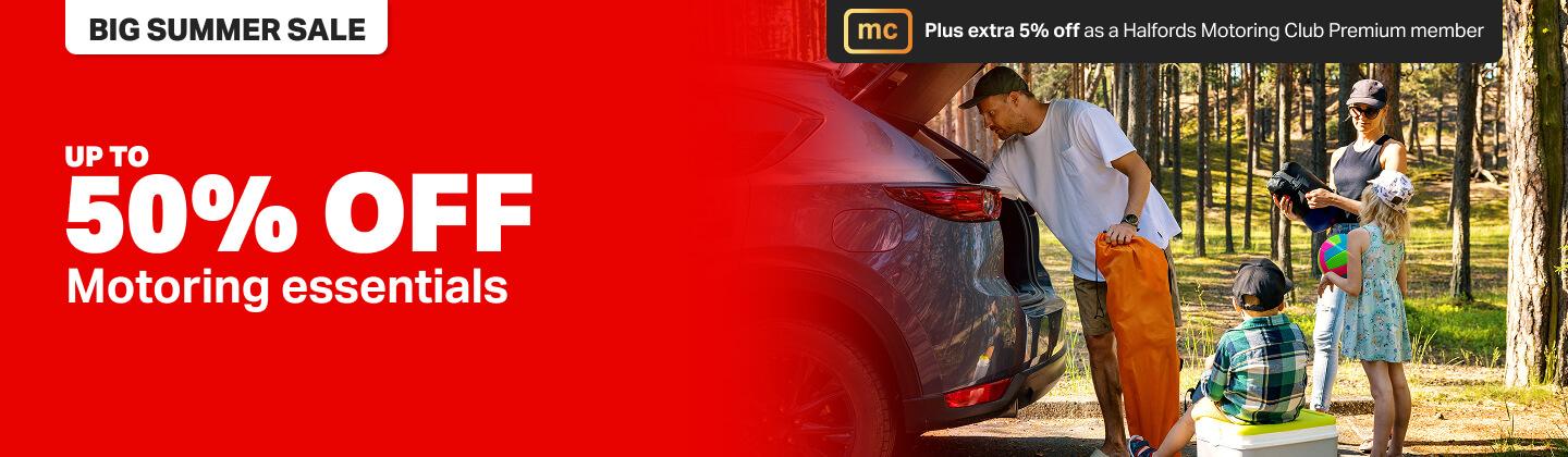 Summer Sale: Up to 50% Off Motoring essentials