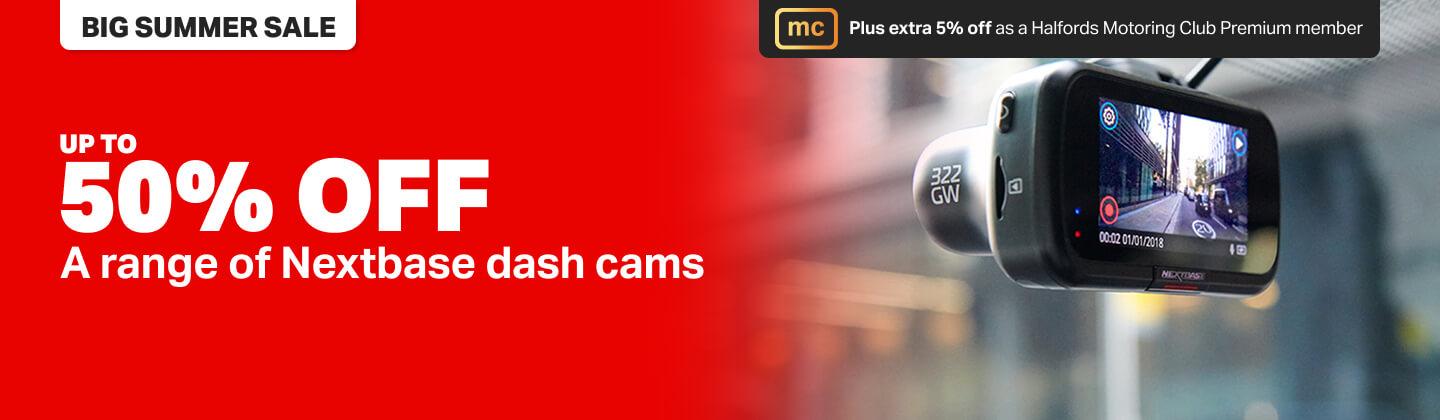 Summer Sale Up to 50% off a range of Nextbase dashcams