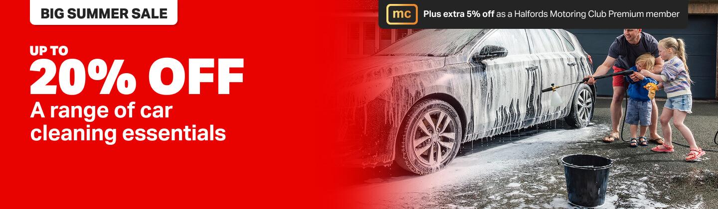 Up to 20% off a range of car cleaning essentials 