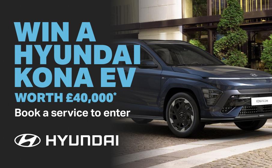 Win a Hyundai Kona EV, Worth £40,000*, Enter Now