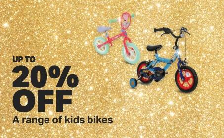 Up to 20% off a range of kids bikes