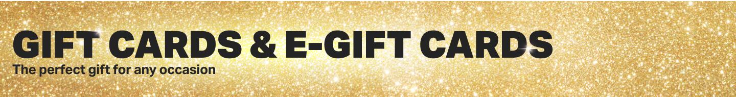 Gift cards and e-gift cards for Christmas