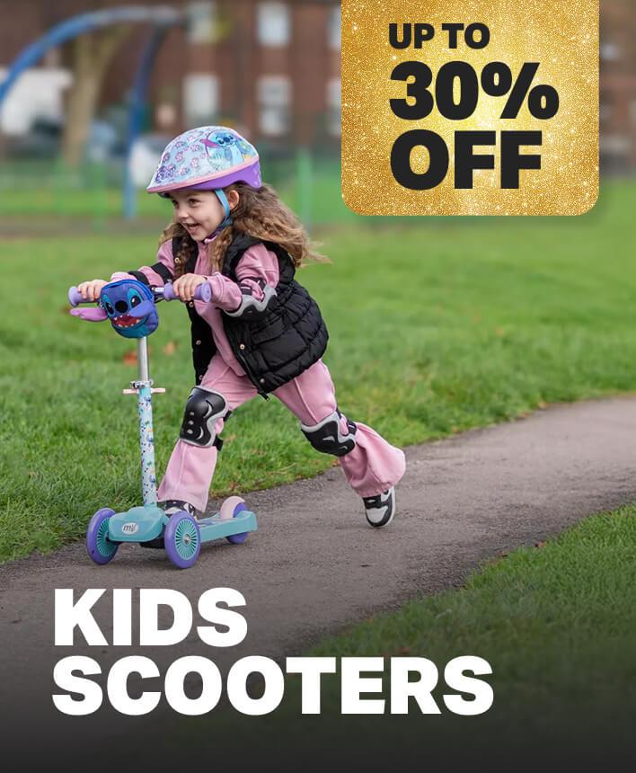 Up to 30% off kids scooters