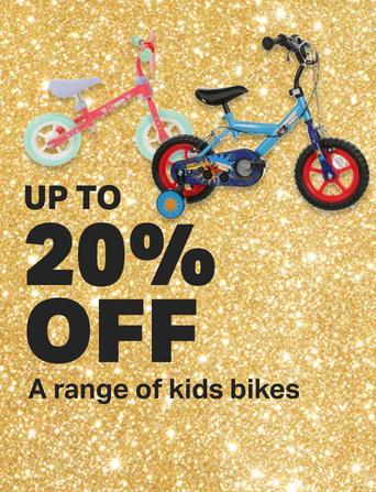 Up to 20% off a range of kids bikes (685038, 194110)