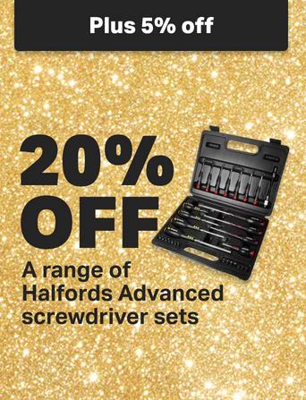 20% off all Halfords Advanced lifting