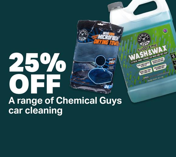 25% off a range of chemical Guys