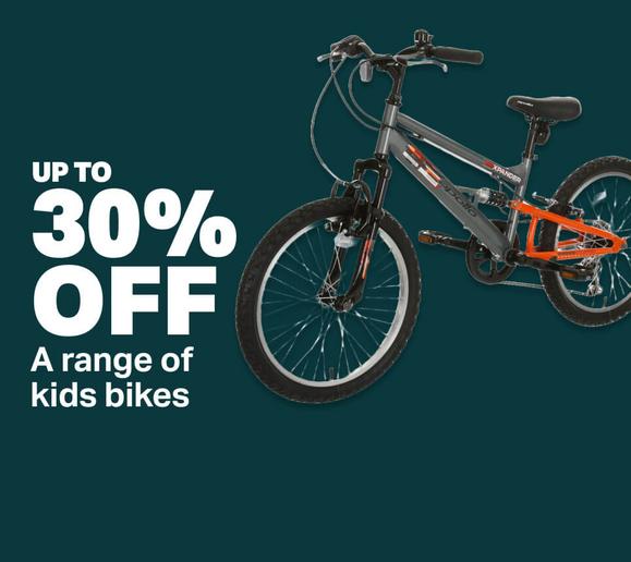 Up to 30% off a range of kids bikes