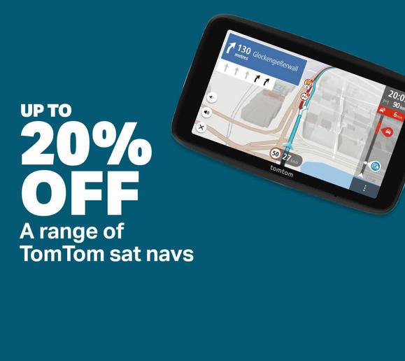 Up to 20% off a range of TomTom