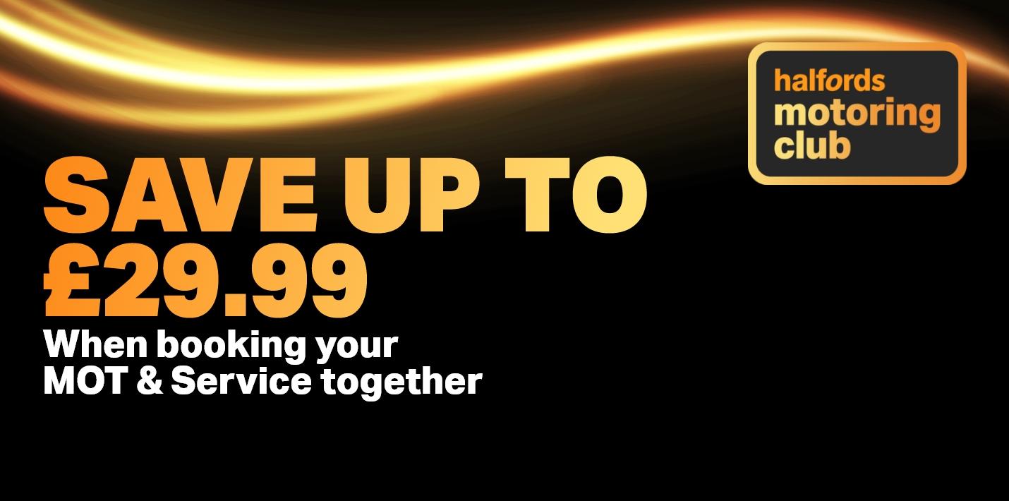 HMC
Save up to £29.99 when booking your MOT & Service together