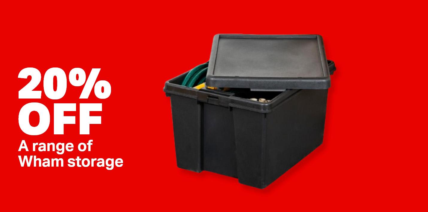 20% off a range of Wham storage 