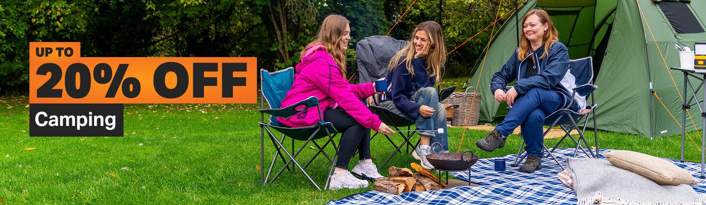 Up to 20% off Camping