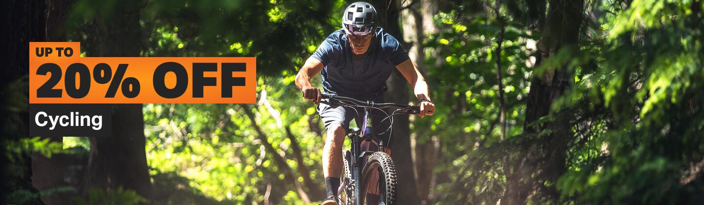 Up to 20% off Cycling