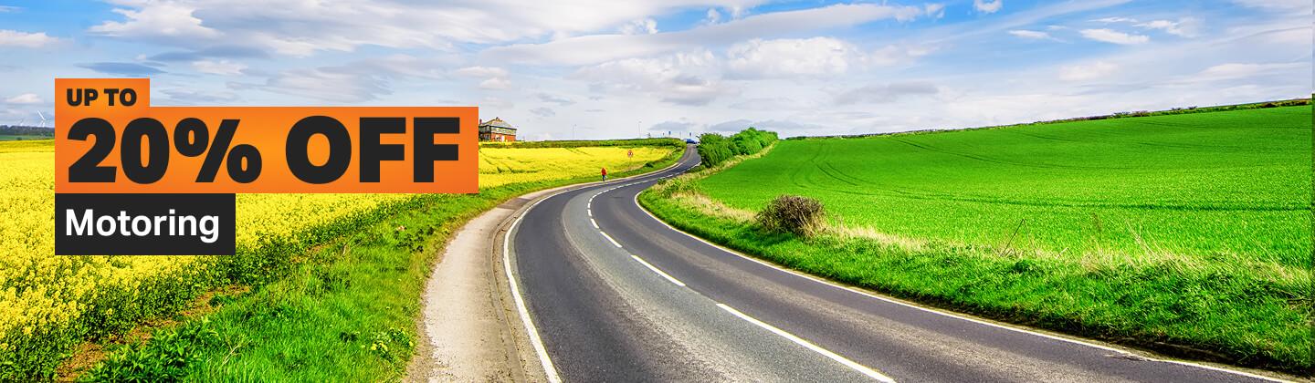 Up to 20% off Motoring